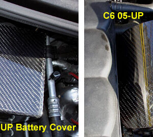 C6 05-13 Black Carbon or Silver Carbon Battery Cover (Overlay) ($388.00)