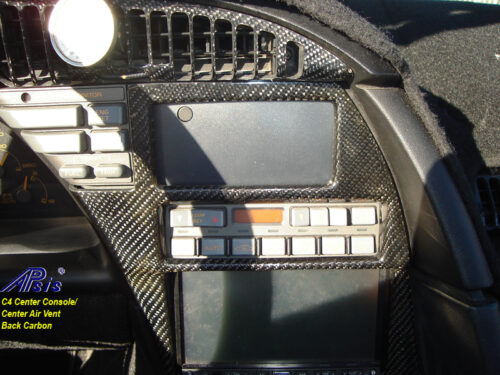 C4 92-96 Lamination Burlwood, Black Carbon or Silver Carbon Center Console with or without Power Point (Core Exchange)