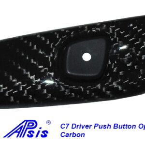 C7 14-UP Lamination Black Carbon Driver Push Button Opener (Core Exchange)  ($168.00 + Refundable Core Charge $95.00) (High Gloss or Matte Finish)
