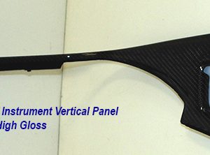 C7 14-UP Lamination Black Carbon Right of Instrument Cluster Vertical Panel w/Grab (Core Exchange)