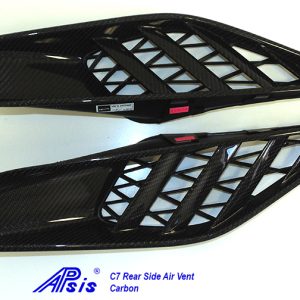 C7 14-UP Lamination Black Carbon Rear Side Air Vent, 2 pcs/set (Core Exchange)