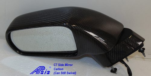 C7 14-UP Lamination Black Carbon Side Mirror (Core Exchange)