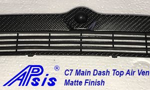 C7 15-UP Lamination Black Carbon Main Dash Center Top Air Vent (Core Exchange)