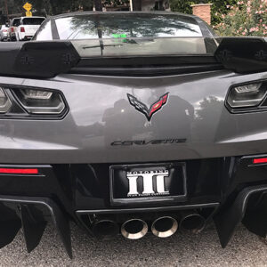 C7 Z06 15-UP, Replica Stage 2 Spoiler, 3 pcs/set, Matte Black (Carbon Flash, High Gloss Carbon or Matte Finish Carbon)  Starting from $698.00