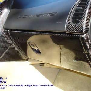 C6 05-13 Lamination Burlwood, Black Carbon or Silver Carbon Outside Glove Box (Core Exchange)