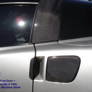 C6 05-13 Lamination Burlwood, Black Carbon or Silver Carbon Fuel Door Cover (Core Exchange)