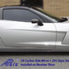C6 05-13, Matte Black, Black Carbon or Silver Carbon  ZR1 Style Side Skirt Fit for Coupe or Convertible, 2pcs/set (Starting from $898.00)
