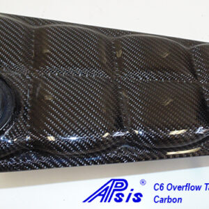 C6 05-13 Black Carbon or Silver Carbon Radiator Overflow Tank Cover (Overlay)