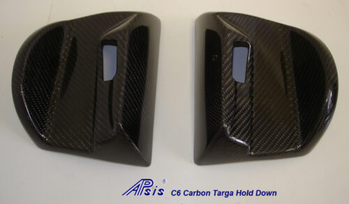 C6 05-13 Lamination Black Carbon or Silver Carbon Targa Hold Down Bezel (Core Exchange)  ($588.00 + Refundable Core Charge $100.00)