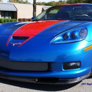 C6 Z06/GS/ZR1 06-13 Matte Black, Black Carbon or Silver Carbon ZR1 Replica Splitter