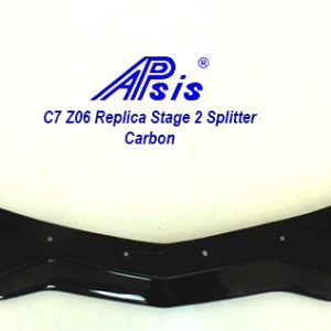 C7 Z06 15-UP, Replica Front Splitter Center pc only, 1 pc, Matte Black (Carbon Flash, High Gloss Carbon or Matte Finish Carbon)