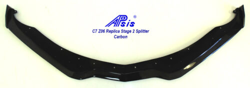C7 Z06 15-UP, Replica Front Splitter Center pc only, 1 pc, Matte Black (Carbon Flash, High Gloss Carbon or Matte Finish Carbon)