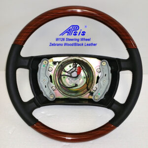 Mercedes W126 Walnut Burl or Zebrano Wood Steering Wheel 85-91