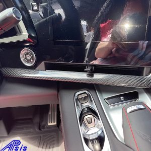 C8 20-UP, Infortainment Screen Chrome Trim, High Gloss Carbon (Overlay)