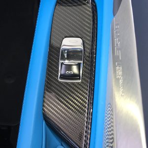 C8 20-UP, Passenger Power Window Bezel, High Gloss Carbon (Core Exchange)