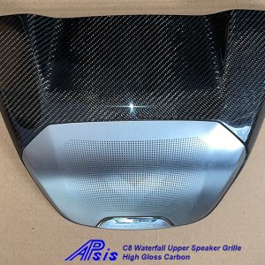 C8 20-UP, Waterfall Upper Speaker Grille (Between the Seats) for Coupe, High Gloss Carbon (Core Exchange) $698.00 + Core Deposit $275.00