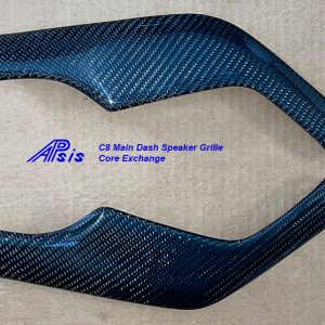 C8 20-UP, Main Dash Trim Left Speaker Grille, High Gloss Carbon (Core Exchange)